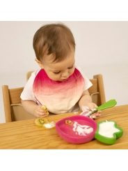 Set de Plato + Cuchara de Madera Natural Ramona The Radish Oli&Carol - Aúpa Organics