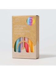 Caja de 12 Velas Hand-dipped para el Anillo de Cumpleaños Waldorf - Aúpa Organics