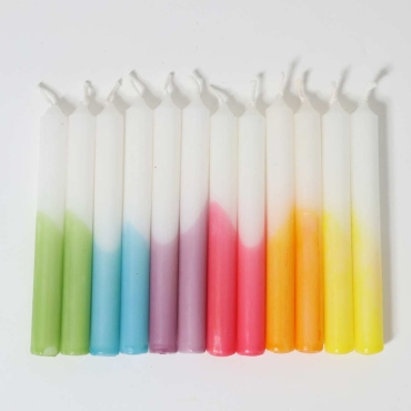 Caja de 12 Velas Hand-dipped para el Anillo de Cumpleaños Waldorf - Aúpa Organics