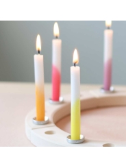 Caja de 12 Velas Hand-dipped para el Anillo de Cumpleaños Waldorf - Aúpa Organics