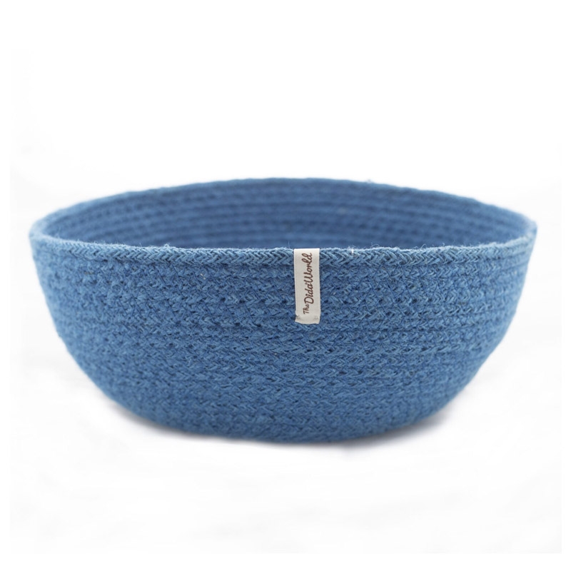 Cesto de Yute Grande Azul - Aúpa Organics