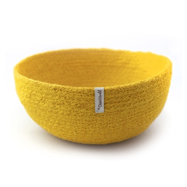 Cesto de Yute Grande Amarillo - Aúpa Organics