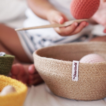 Cesto de Yute Pequeño Natural - Aúpa Organics