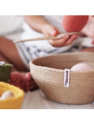 Cesto de Yute Pequeño Verde - Aúpa Organics