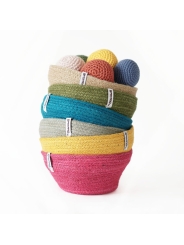 Cesto de Yute Pequeño Verde - Aúpa Organics