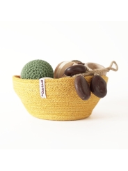 Cesto de Yute Pequeño Amarillo - Aúpa Organics