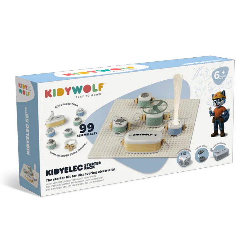 Mi Primer Kit Eléctrico KIDYELEC Starter KIDYWOLF - Aúpa Organics