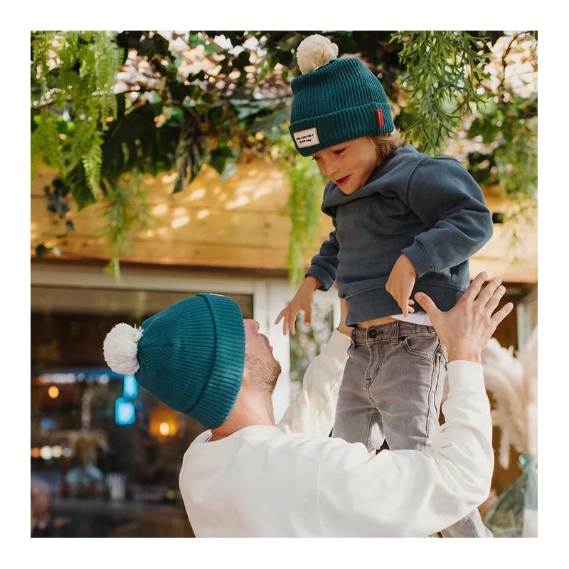 Gorro Block Duck Algodón Orgánico con Forro Polar Hello Hossy - Aúpa Organics