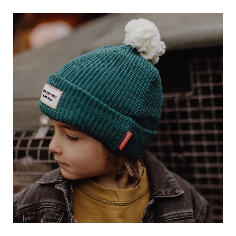 Gorro Block Duck Algodón Orgánico con Forro Polar Hello Hossy - Aúpa Organics