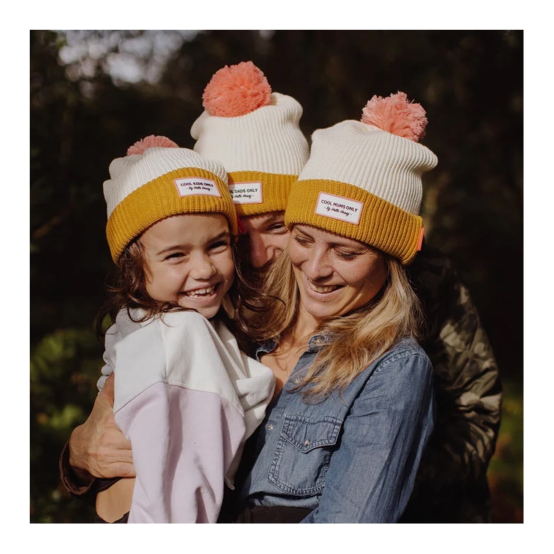 Gorro Block Camel Algodón Orgánico con Forro Polar Hello Hossy - Aúpa Organics