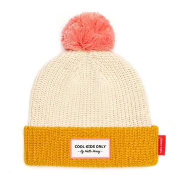 Gorro Block Camel Algodón Orgánico con Forro Polar Hello Hossy - Aúpa Organics