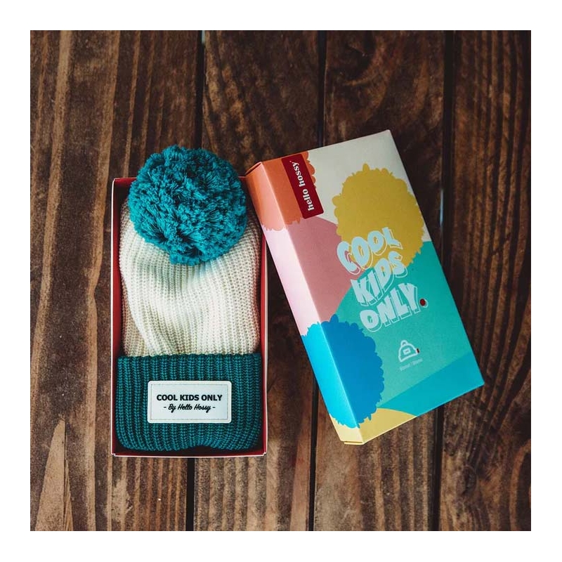 Gorro Block Hope Algodón Orgánico con Forro Polar Hello Hossy - Aúpa Organics