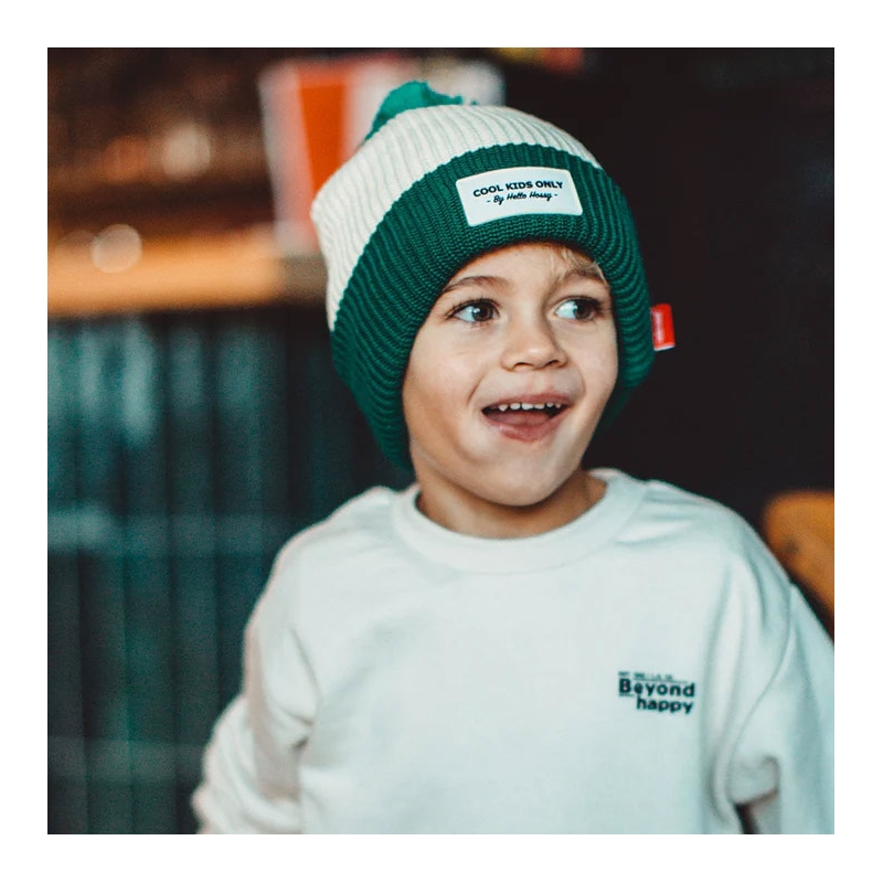 Gorro Block Hope Algodón Orgánico con Forro Polar Hello Hossy - Aúpa Organics