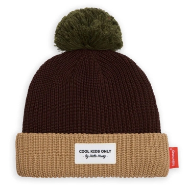 Gorro Block Pistachio Algodón Orgánico con Forro Polar Hello Hossy - Aúpa Organics