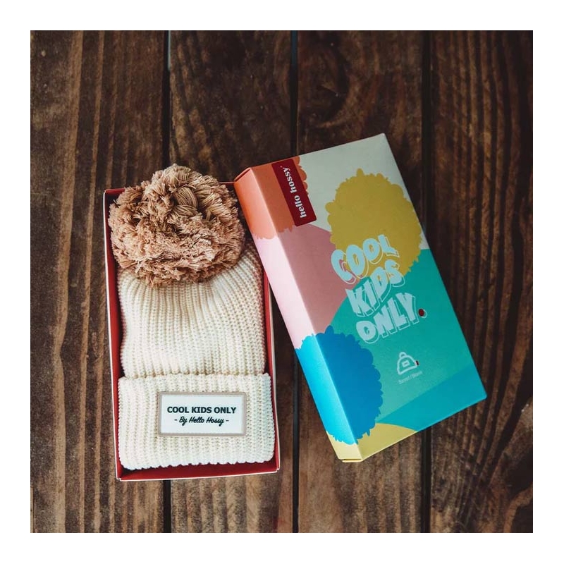 Gorro Block Sandy Algodón Orgánico con Forro Polar Hello Hossy - Aúpa Organics