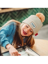 Gorro Block Sandy Algodón Orgánico con Forro Polar Hello Hossy - Aúpa Organics