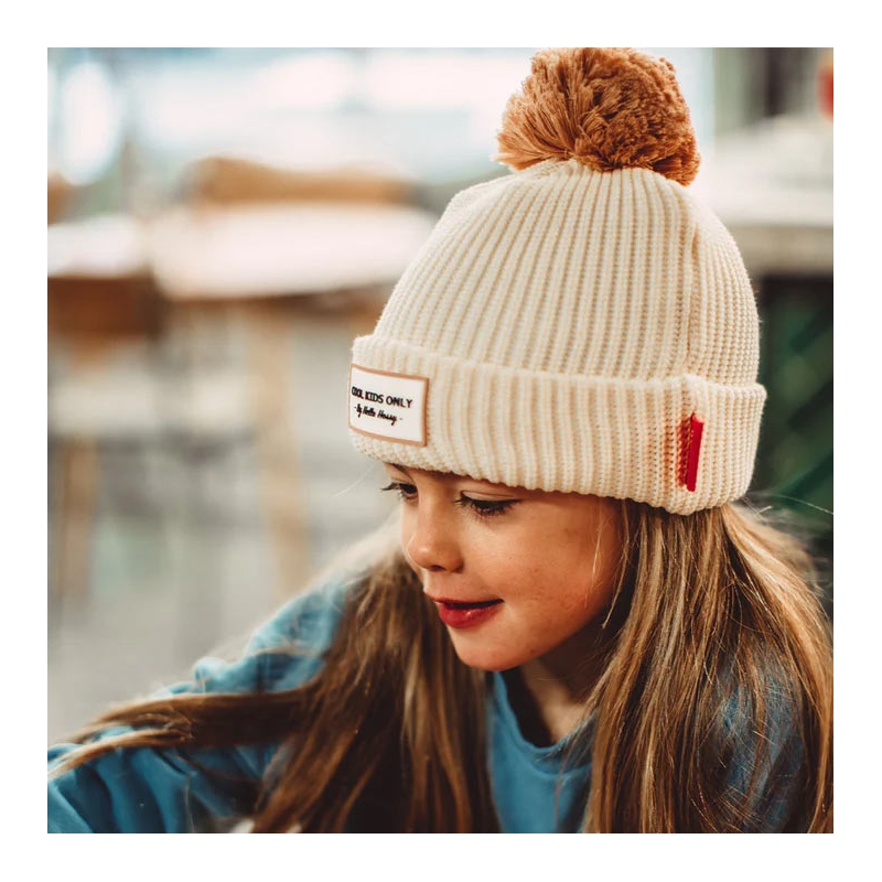 Gorro Block Sandy Algodón Orgánico con Forro Polar Hello Hossy - Aúpa Organics