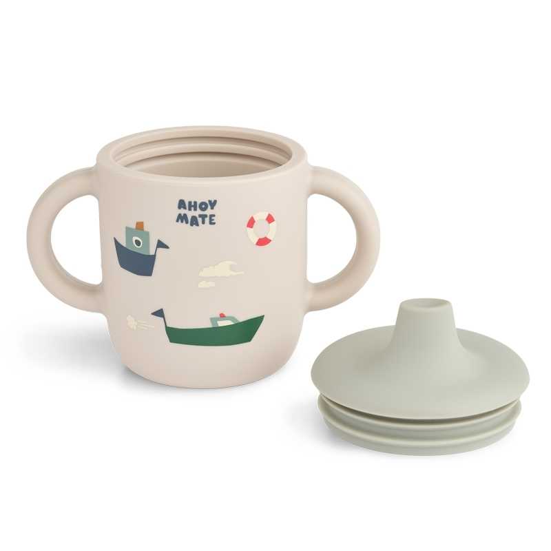 Taza de Aprendizaje de Silicona Premium "Sailing" de Liewood - Aúpa Organics