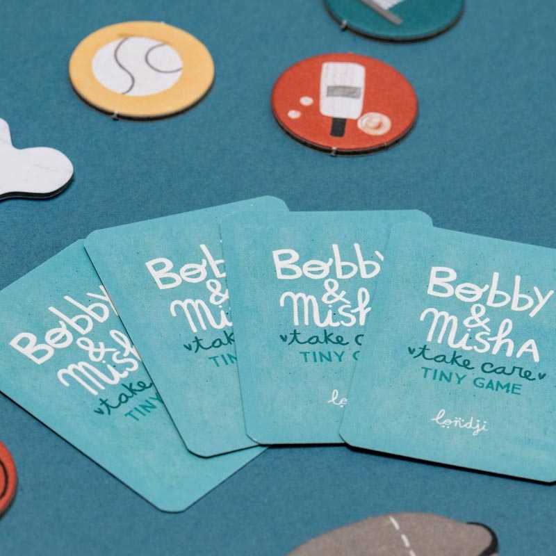 Bobby & Misha Tiny Game. Juego de Estrategia de Londji - Aúpa Organics