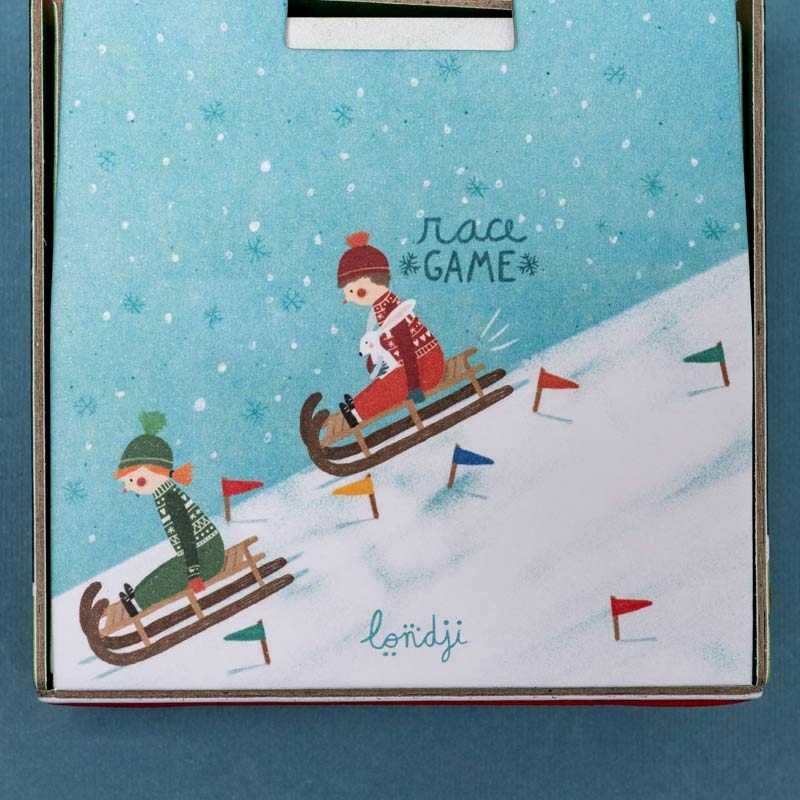 Snow Race Tiny Game. Juego de Carreras de Londji - Aúpa Organics