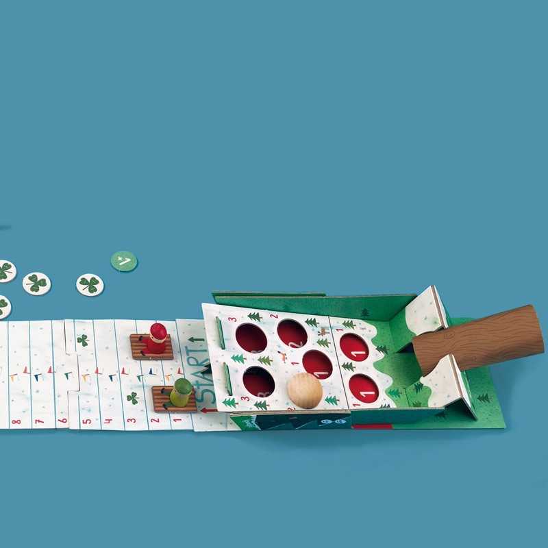 Snow Race Tiny Game. Juego de Carreras de Londji - Aúpa Organics