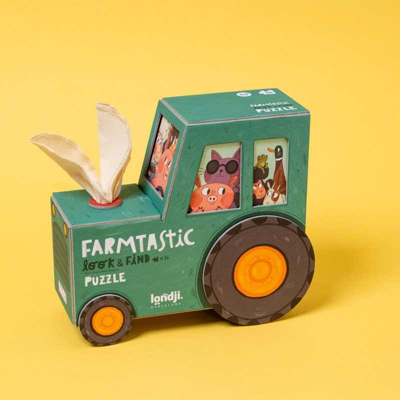 Puzzle 36 Piezas Farmtastic de Londji - Aúpa Organics