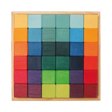 Juego de Construcción "Mosaico Arcoíris" de Grimm's - Aúpa Organics