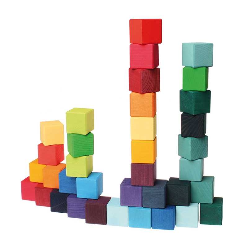 Juego de Construcción "Mosaico Arcoíris" de Grimm's - Aúpa Organics