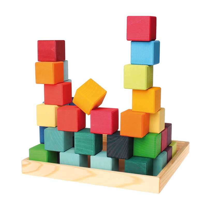 Juego de Construcción "Mosaico Arcoíris" de Grimm's - Aúpa Organics