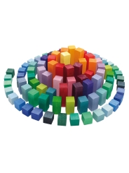 Juego de Construcción Pirámide de Bloques Pequeña de Grimm's - Aúpa Organics