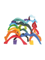 Pequeño Juego de Construcción Puzzle de los 4 Elementos de Grimm's - Aúpa Organics