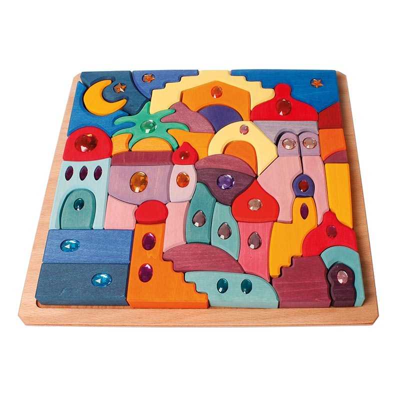 Juego de Construcción "Sparkling Mandala Orient" de Grimm's - Aúpa Organics