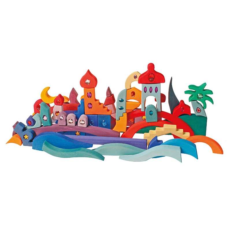 Juego de Construcción "Sparkling Mandala Orient" de Grimm's - Aúpa Organics