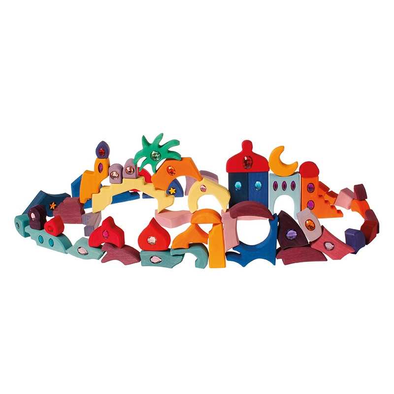 Juego de Construcción "Sparkling Mandala Orient" de Grimm's - Aúpa Organics