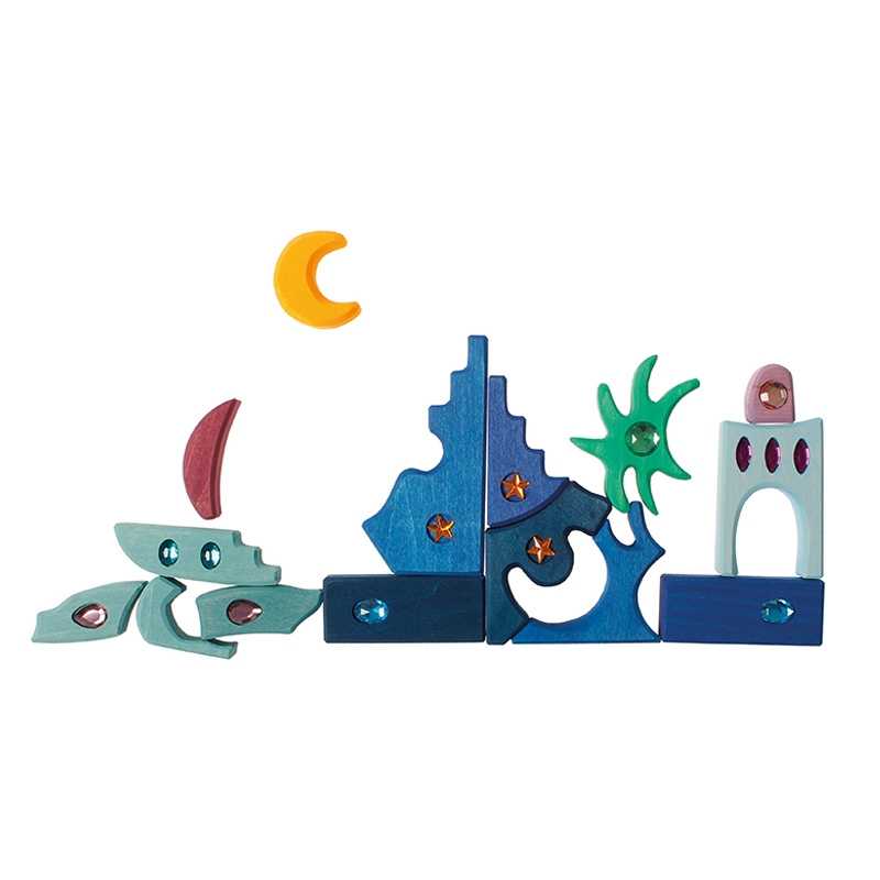 Juego de Construcción "Sparkling Mandala Orient" de Grimm's - Aúpa Organics