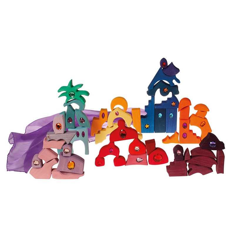 Juego de Construcción "Sparkling Mandala Orient" de Grimm's - Aúpa Organics