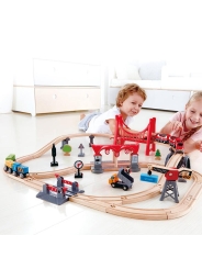 Conjunto de Vías Ciudad Bulliciosa Trenes Hape - Aúpa Organics