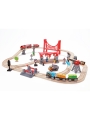 Conjunto de Vías Ciudad Bulliciosa Trenes Hape - Aúpa Organics