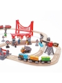 Conjunto de Vías Ciudad Bulliciosa Trenes Hape - Aúpa Organics