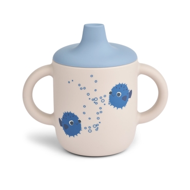 Taza de Aprendizaje de Silicona Premium "Pufferfish" de Liewood - Aúpa Organics