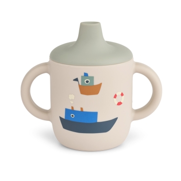 Taza de Aprendizaje de Silicona Premium "Sailing" de Liewood - Aúpa Organics