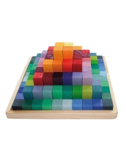 Juego de Construcción Pirámide de Bloques Pequeña de Grimm's - Aúpa Organics