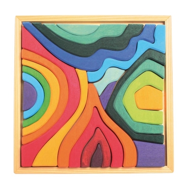 Pequeño Juego de Construcción Puzzle de los 4 Elementos de Grimm's - Aúpa Organics