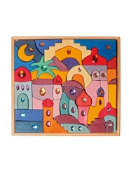 Juego de Construcción "Sparkling Mandala Orient" de Grimm's - Aúpa Organics