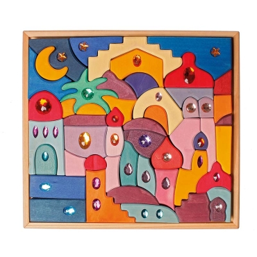 Juego de Construcción "Sparkling Mandala Orient" de Grimm's - Aúpa Organics