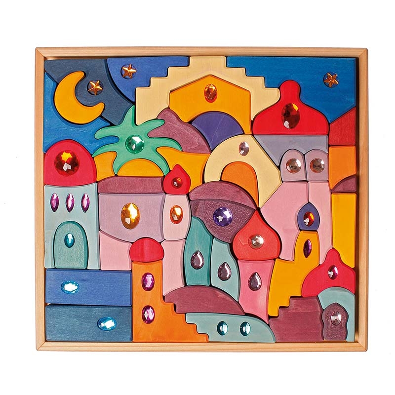 Juego de Construcción "Sparkling Mandala Orient" de Grimm's - Aúpa Organics