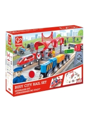 Conjunto de Vías Ciudad Bulliciosa Trenes Hape - Aúpa Organics