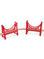 Gran Puente Colgante Doble Trenes de Madera Hape - Aúpa Organics