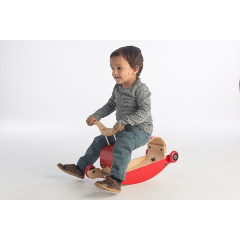 Correpasillos evolutivo de madera Wishbone | Aúpa Organics