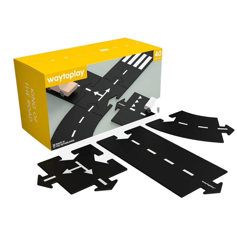 Carretera Flexible 40 piezas King of the Road Way to Play - Aúpa Organics